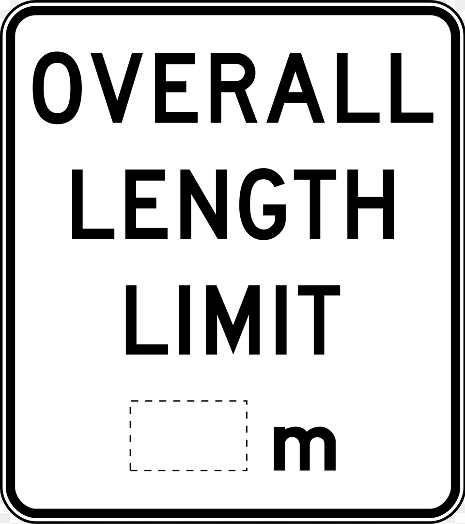 33 Overall Length Limit Clipart, Sign, Symbol, Road Sign, Text Free Png