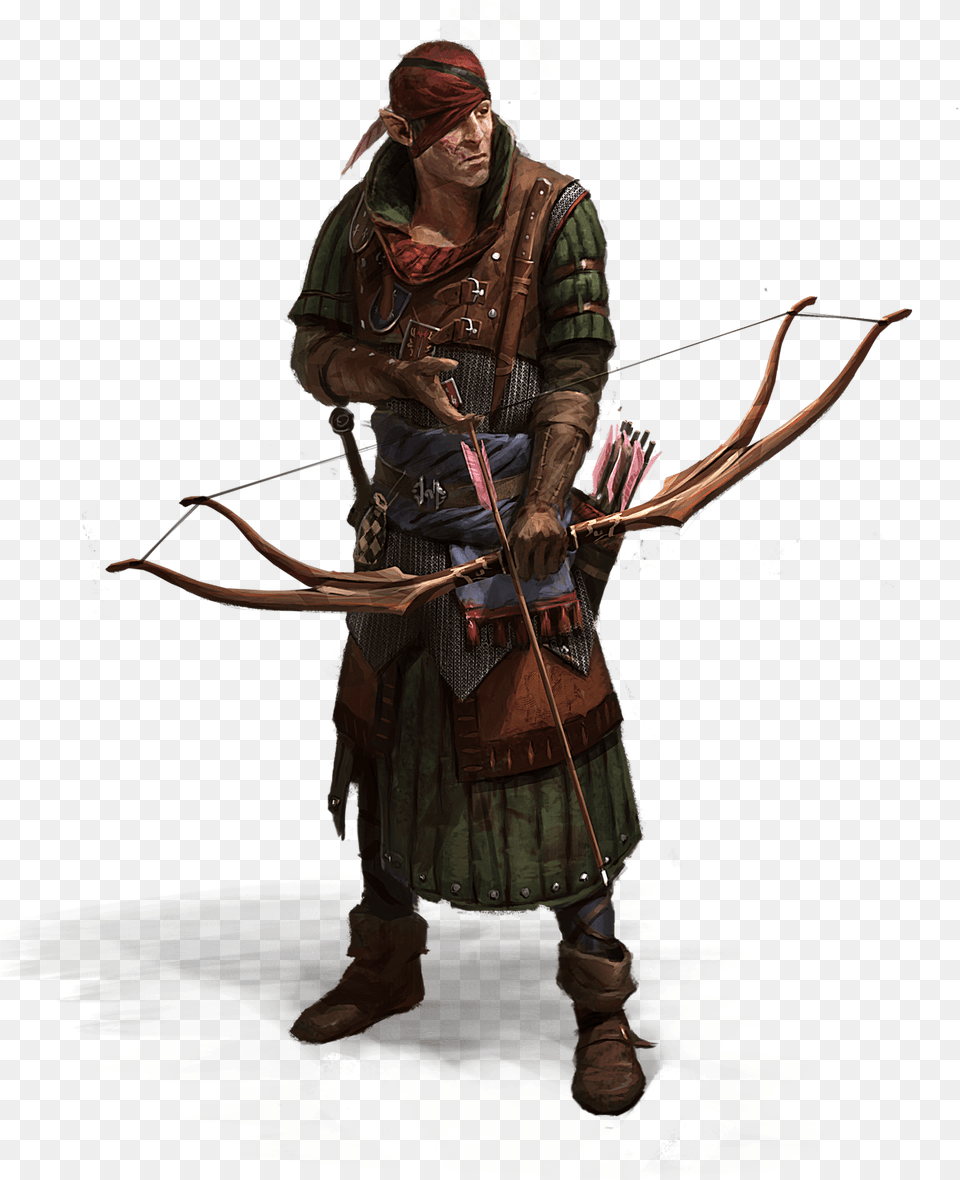 Geralt, Weapon, Archer, Archery, Bow Png