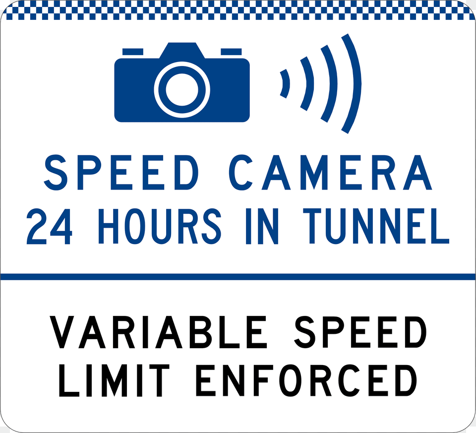 331 2 Speed Camera In Tunnel 24 Hours Variable Speed Limit Enforced Used In New South Wales Clipart, Text Png Image