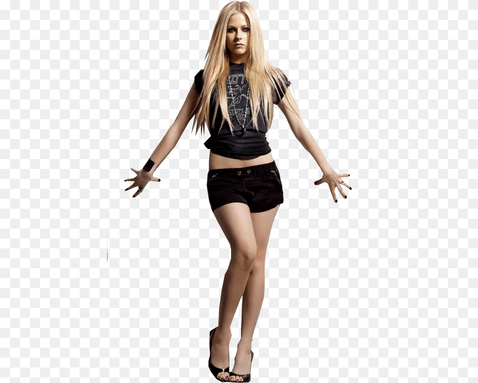 Avril Lavigne, Shorts, Clothing, Blonde, Person Free Transparent Png