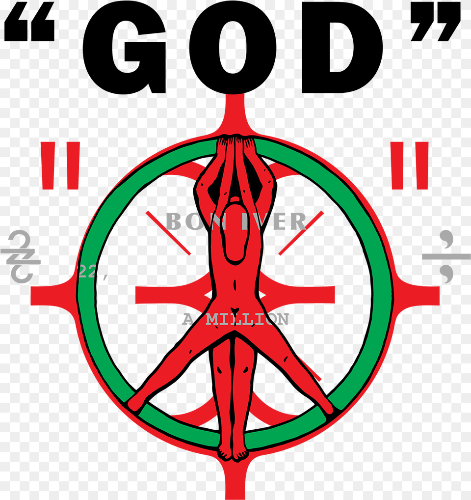 33peace Bon Iver 22 A Million Symbols, Person, Compass Free Png