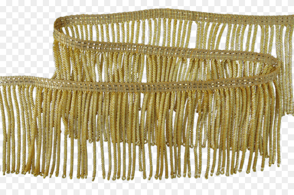34 Inch Gold Plated Bullion Fringe Brass, Accessories, Cuff, Bag, Handbag Png