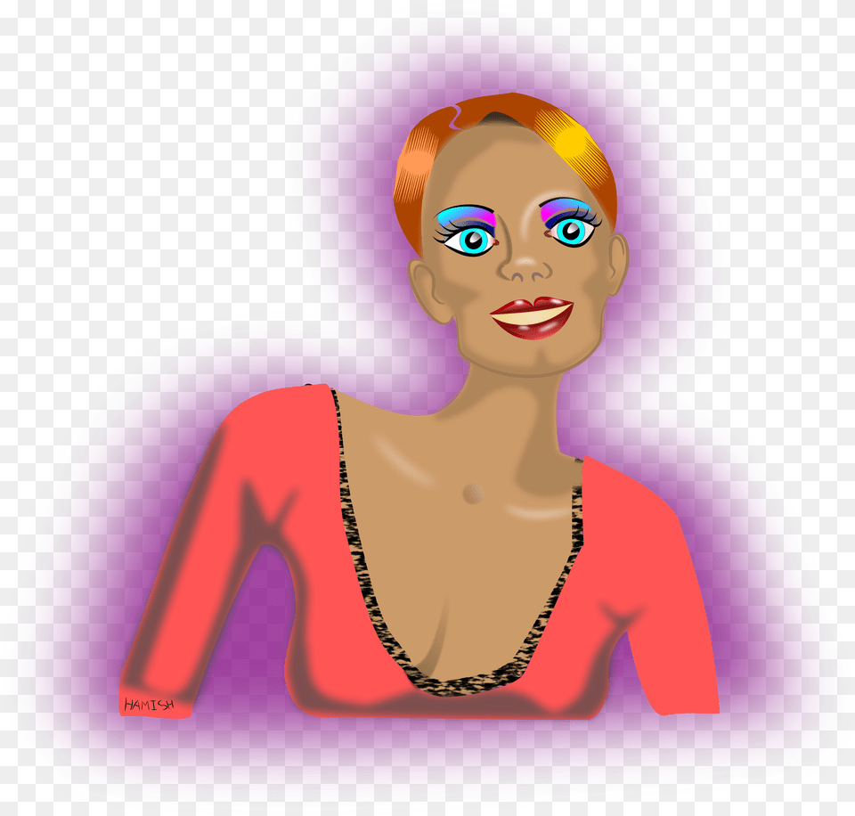 Monical, Purple, Face, Head, Person Png Image