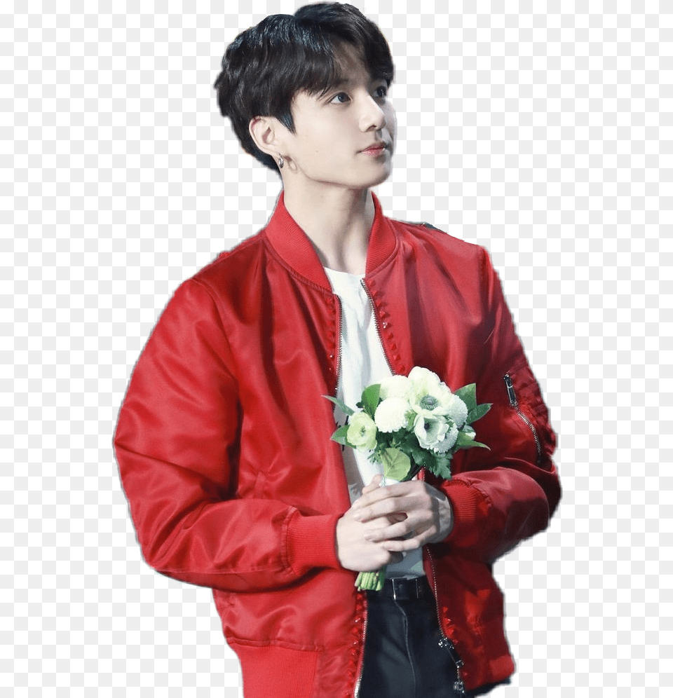 Jeon Jungkook, Blazer, Plant, Jacket, Flower Bouquet Free Png