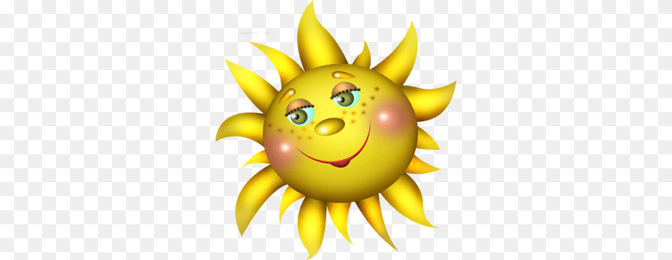 Smiling Sun Gif, Flower, Plant, Sunflower, Ball Png Image