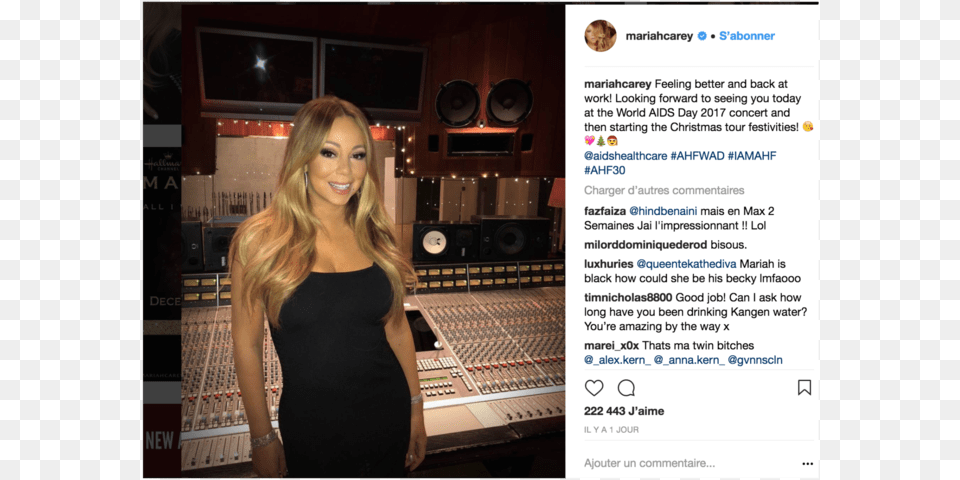 Mariah Carey, Adult, Studio, Room, Person Png