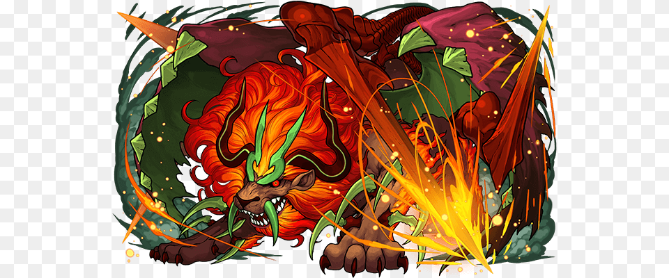 Manticore, Art, Graphics, Modern Art, Bonfire Png Image