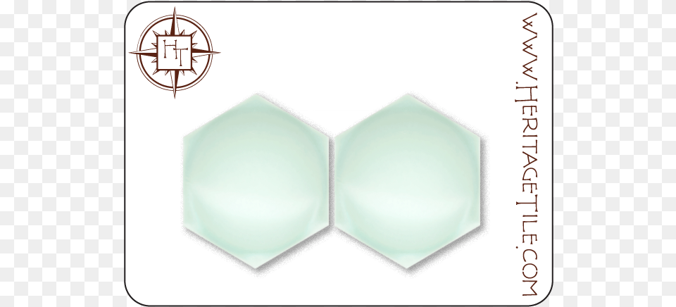 34quot Hex Dome Field Tile In Satin Aqua, Plate, Ice Png