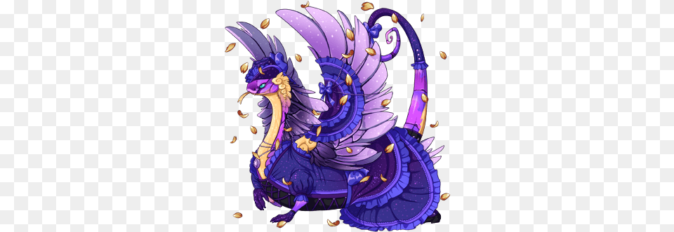 350 Dragon, Purple, Birthday Cake, Cake, Cream Free Png Download