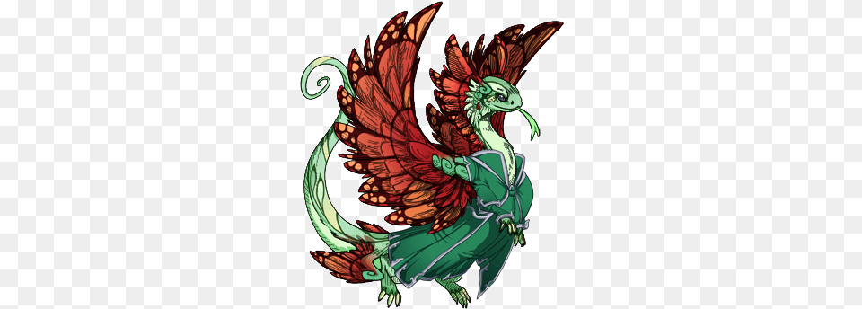 350 Feathery Flight Rising Dragons, Dragon, Adult, Female, Person Free Png