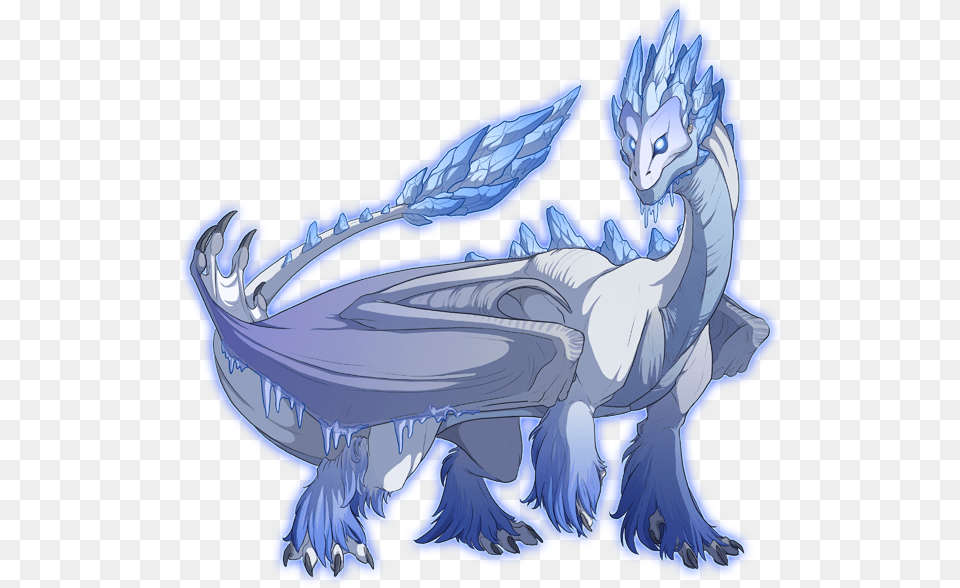 350 Icewarden Flight Rising, Dragon, Animal, Dinosaur, Reptile Free Png