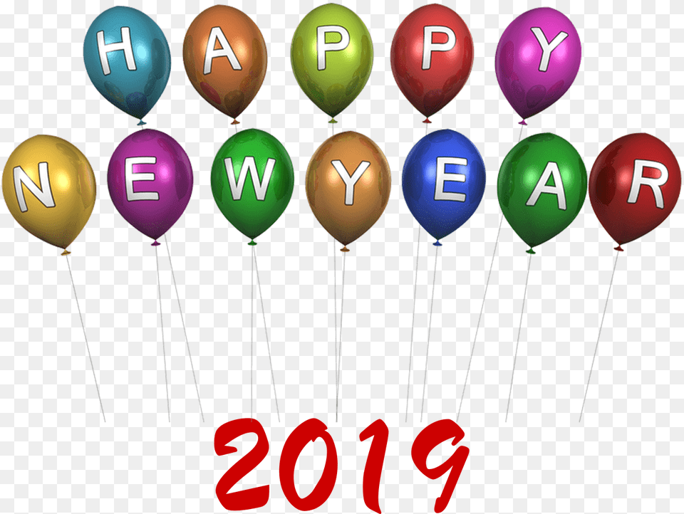 New Year Background, Balloon Free Png