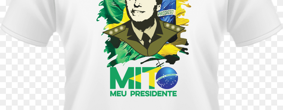 Bolsonaro, T-shirt, Clothing, Shirt, Person Free Png Download