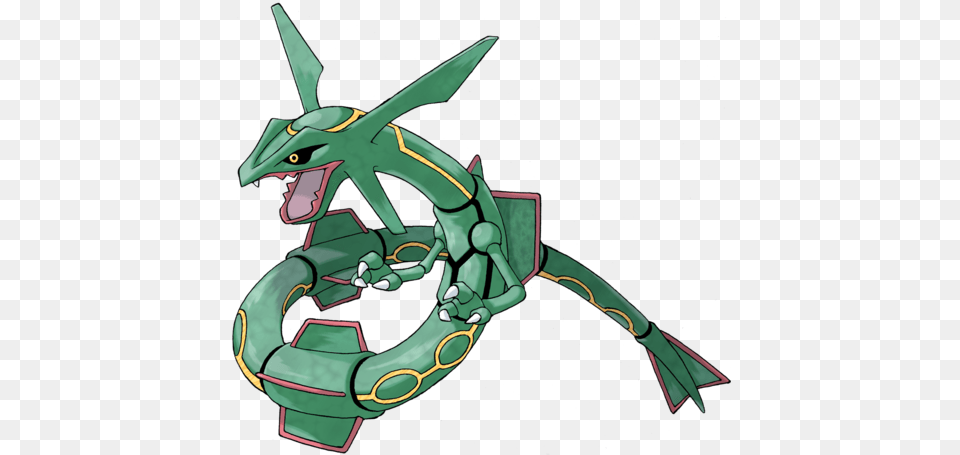 384rayquaza Pokemon Rayquaza, Dragon, Animal, Fish, Sea Life Free Png Download