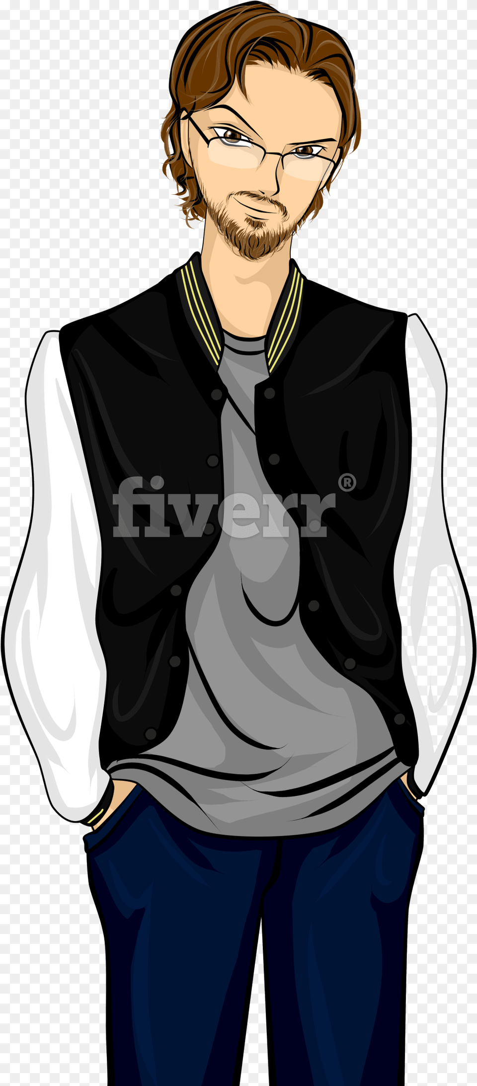 Black And White Anime, Accessories, Tie, Person, Man Free Png Download