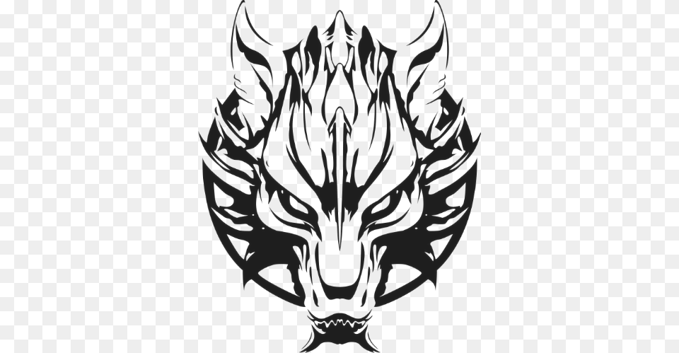 3879 Zps Wolf Final Fantasy, Stencil, Emblem, Symbol, Person Free Png Download