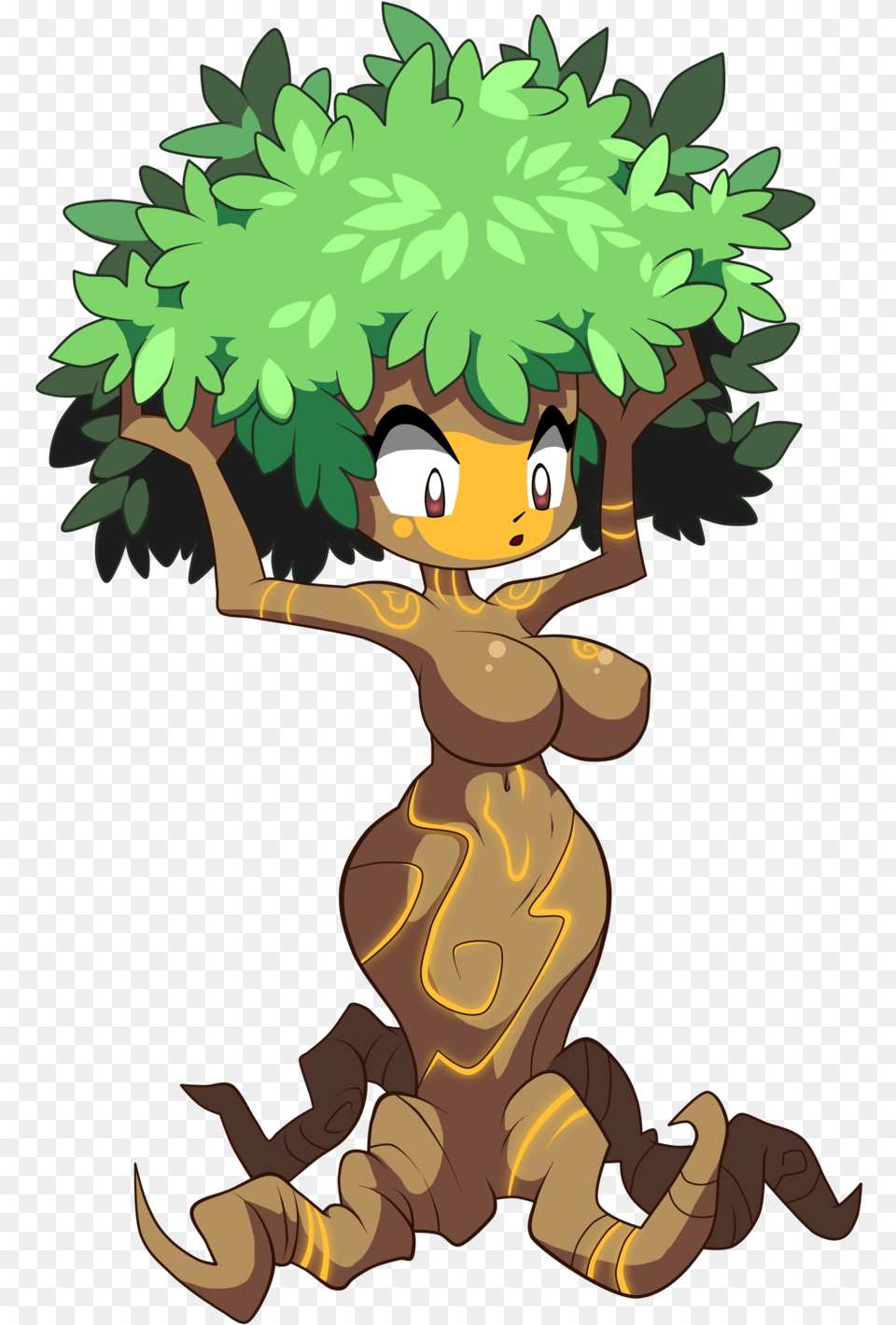 39 2 Dryad Form Shantae By Thegeckoninja Shantae Tf, Vegetation, Plant, Person, Baby Free Png Download