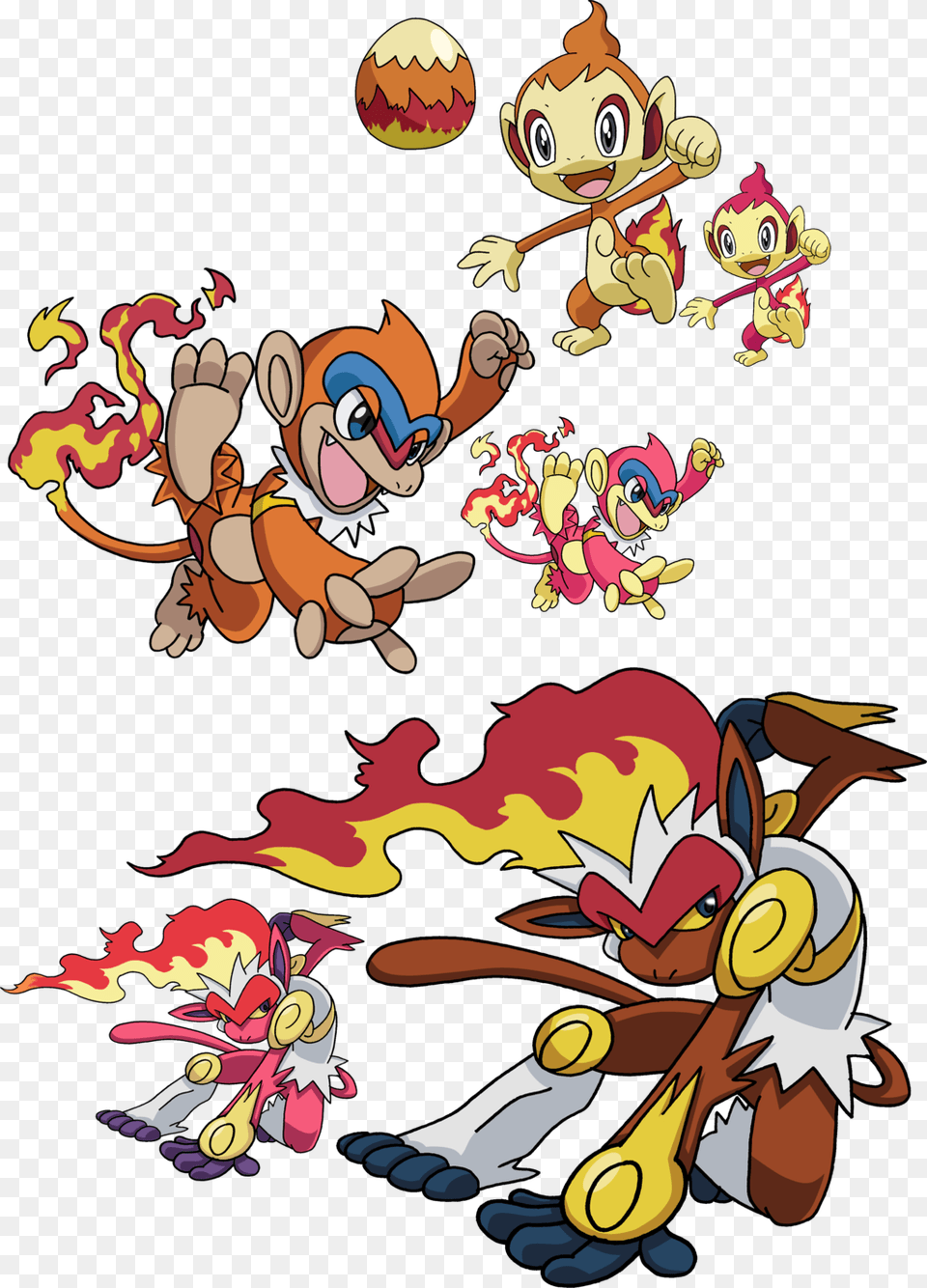 391 And Pokemon Shiny Chimchar Evolution, Cartoon, Baby, Person, Face Png Image