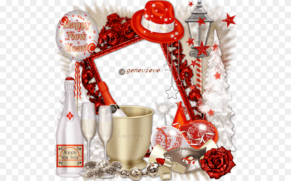 Happy Newyear Clusters, Glass, Clothing, Hat, Adult Free Transparent Png