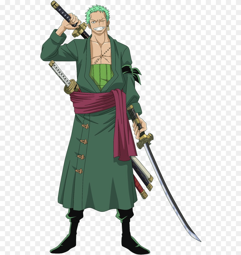 39target Practice39 Spray Is A Nod To The Popular Roronoa Zoro, Weapon, Sword, Adult, Person Png Image