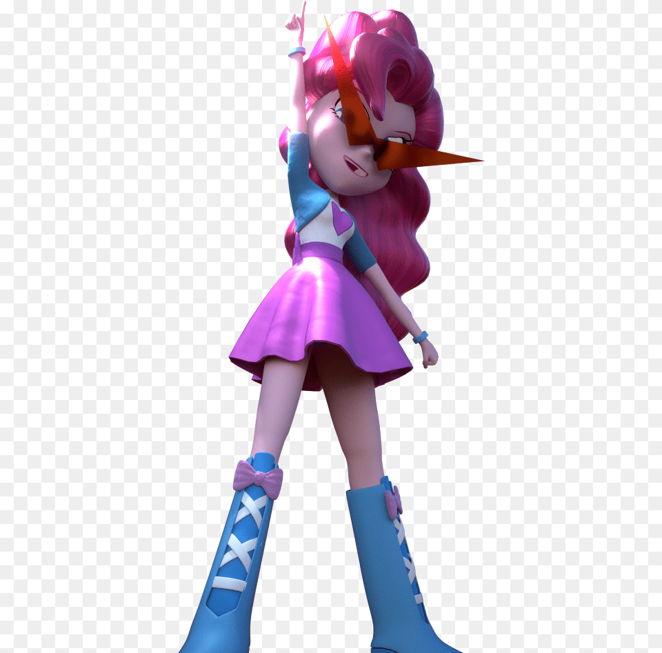 3d 3d Model Artist Pinkie Pie, Child, Female, Girl, Person Free Png Download