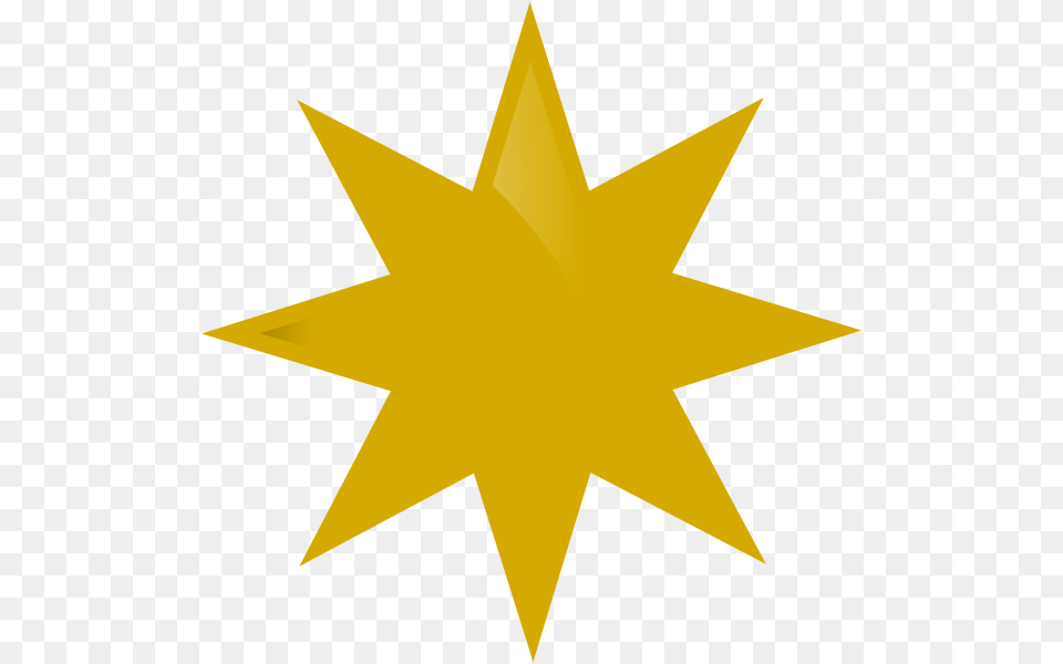 3d 8 Pointed Star, Star Symbol, Symbol, Leaf, Plant Free Png