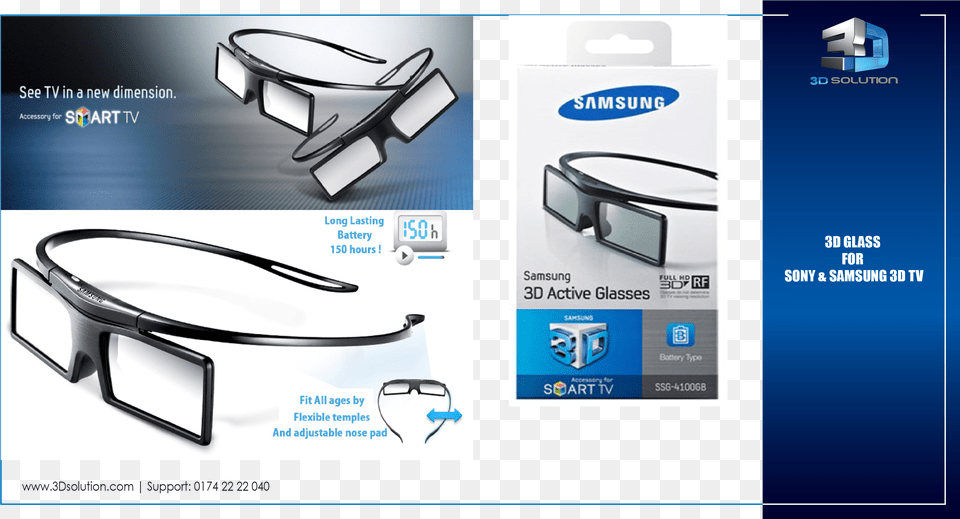 3d Active Glasses Samsung, Accessories, Sunglasses Png Image