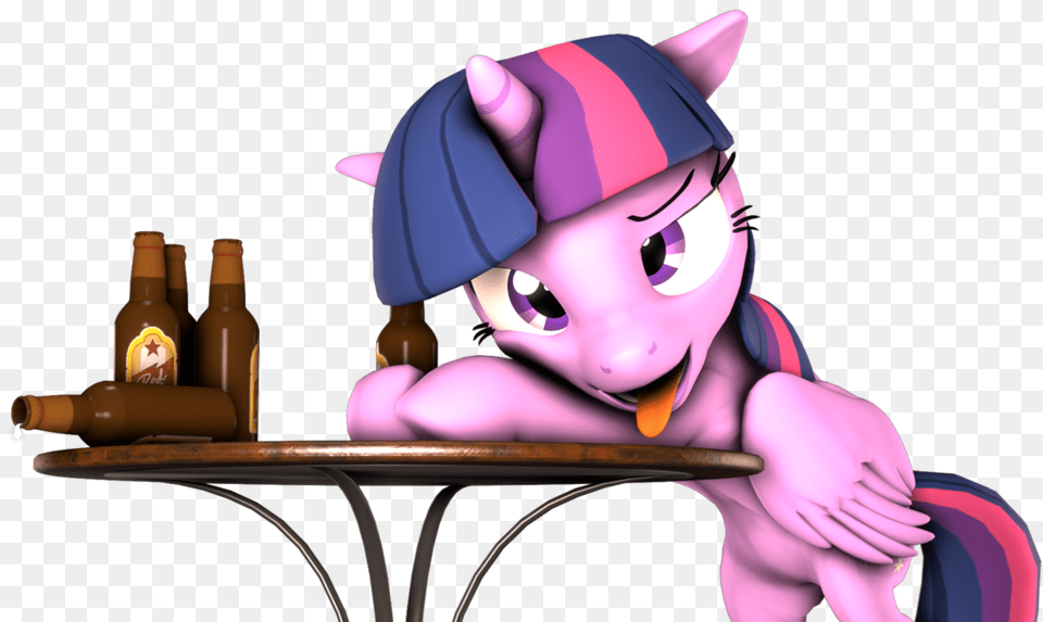 3d Alcohol Alicorn Artist Cartoon, Purple, Baby, Person, Beer Free Transparent Png