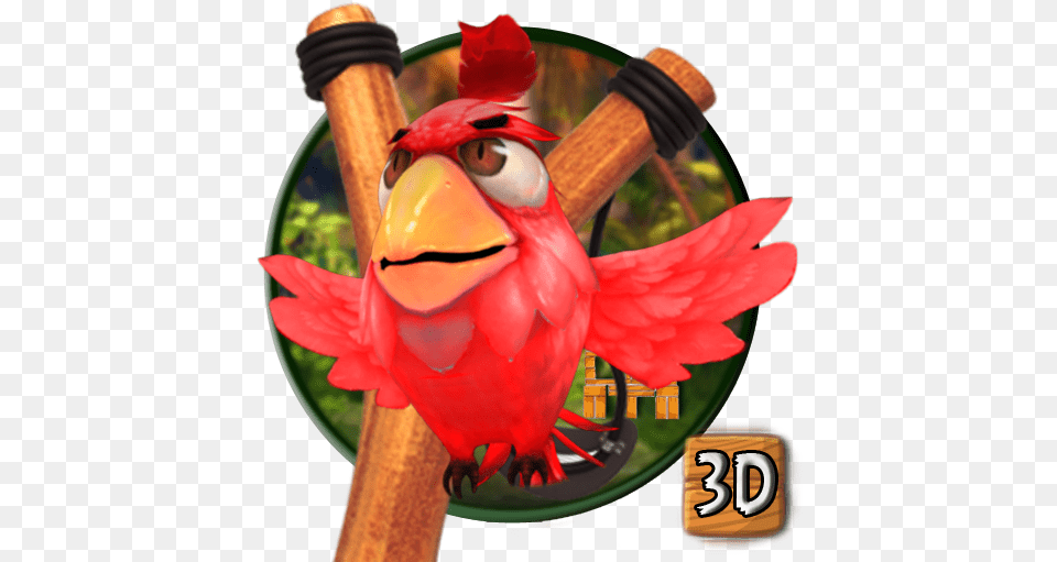 3d Angry Bird Theme Play Bird Toy, Animal, Beak Png Image