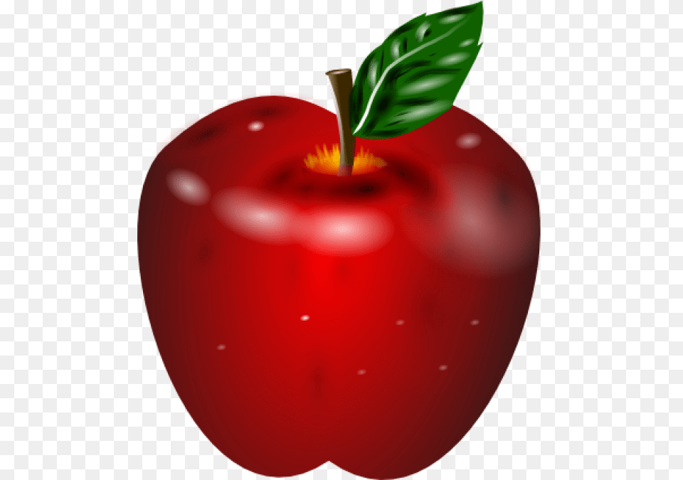 3d Apple Apple, Food, Fruit, Plant, Produce Png