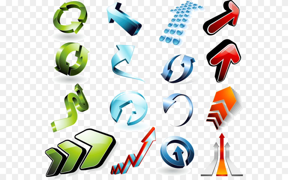 3d Arrows, Art, Graphics, Symbol, Text Free Transparent Png
