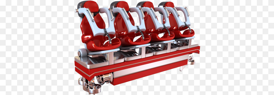 3d Asset Realistic Roller Coaster Seat Roller Coaster Car Model Png