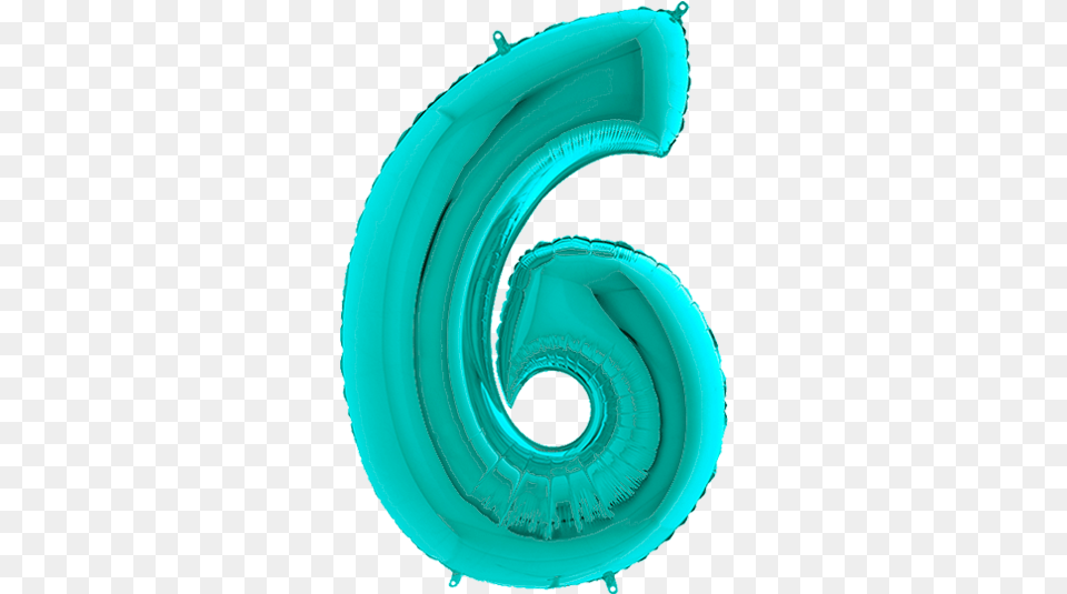 3d Balloon Numbers, Turquoise Png Image