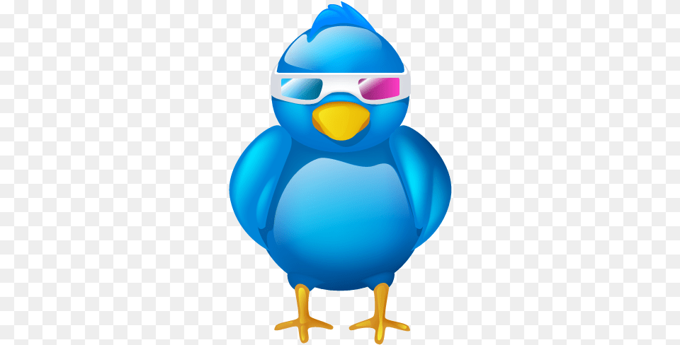 3d Bird Cinema Logo Movie Social Media Tweet Twitter Icon 3d, Baby, Person, Animal Free Png Download