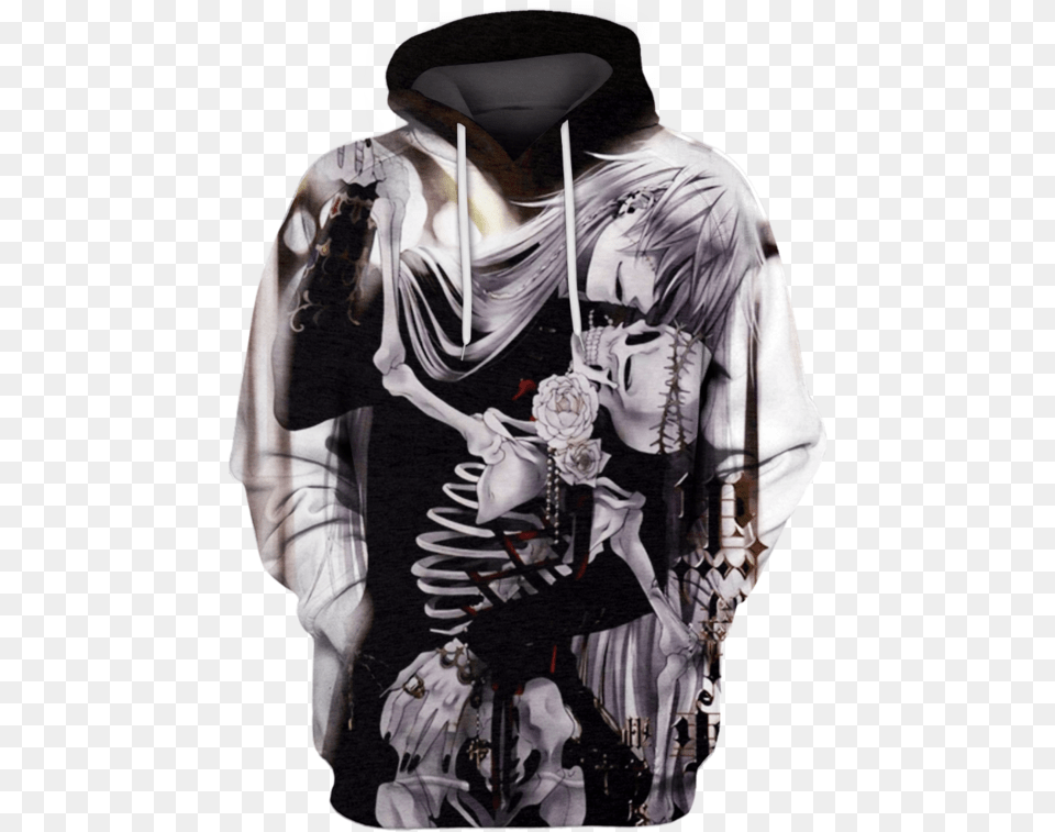 3d Black Butler Tshirt Grim Reaper Death Note, Clothing, Sweatshirt, Sweater, Hoodie Free Transparent Png