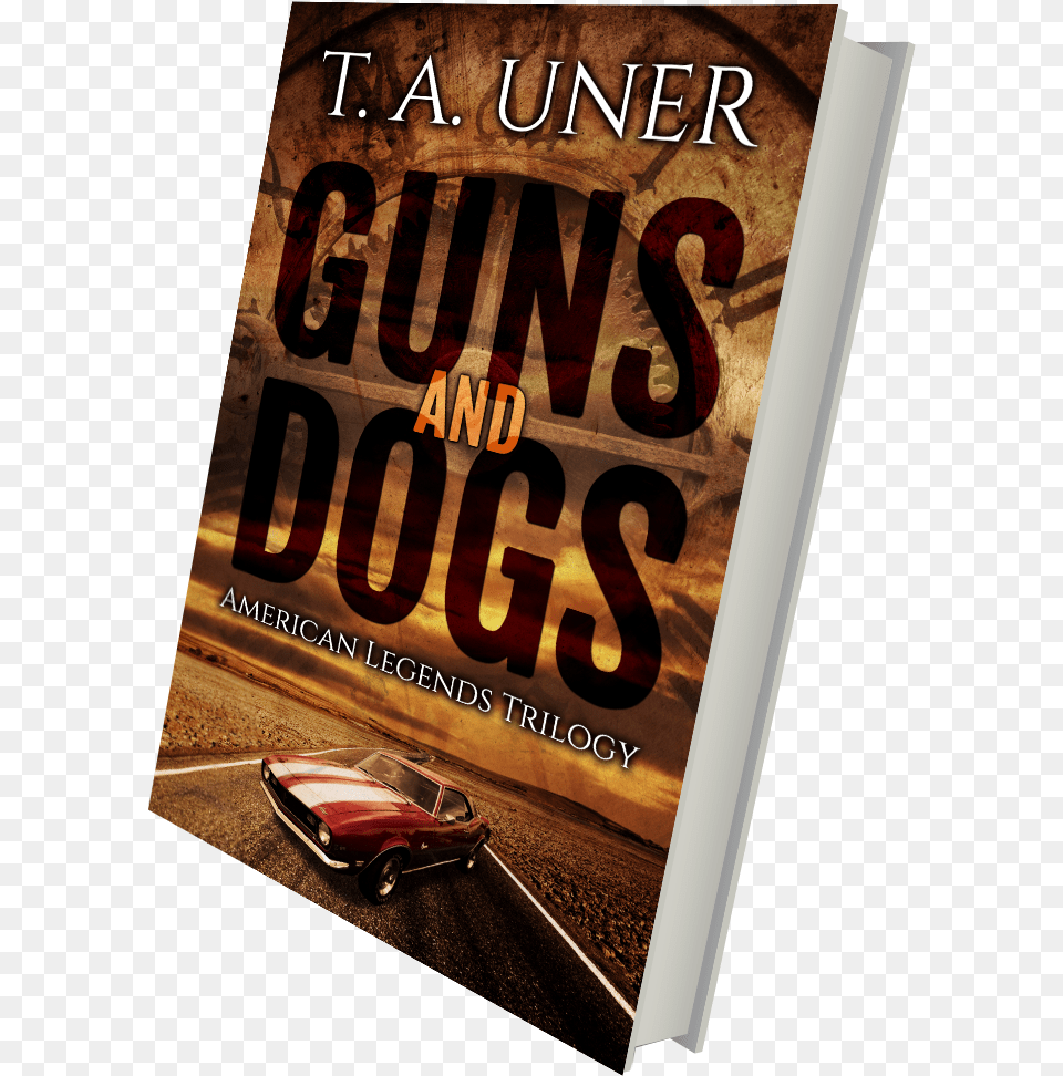 3d Book Render Guns And Dogs Book, Car, Vehicle, Novel, Transportation Free Png