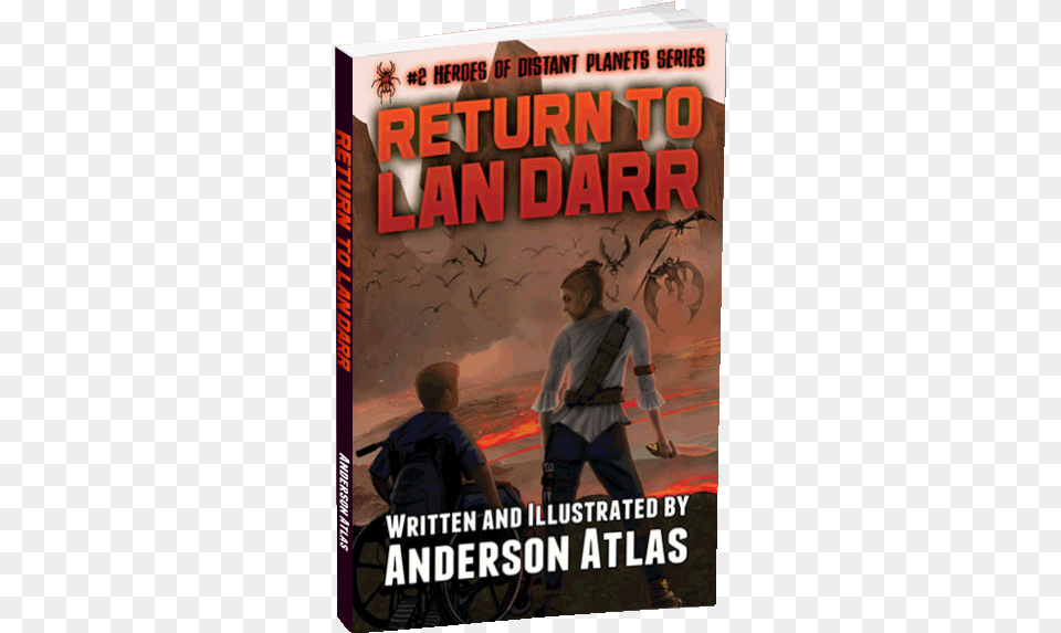 3d Book Return To Lan Dar Lava Return To Lan Darr Heroes Of Distant Planets, Publication, Person, Furniture, Adult Png