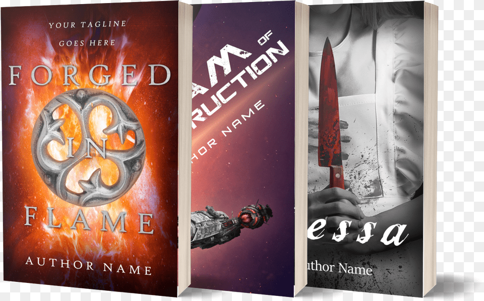 3d Book Series Covers Flyer, Novel, Publication, Person, Blade Png