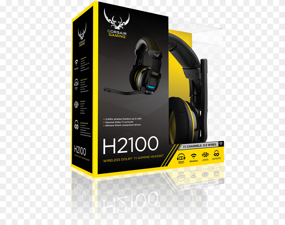 3d Box H2100 H2100 Dolby 71 Wireless, Electronics, Headphones Free Transparent Png