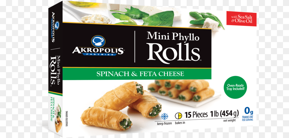 3d Box Mini Rolls Usa 454g Spinach, Food, Lunch, Meal, Croissant Png Image