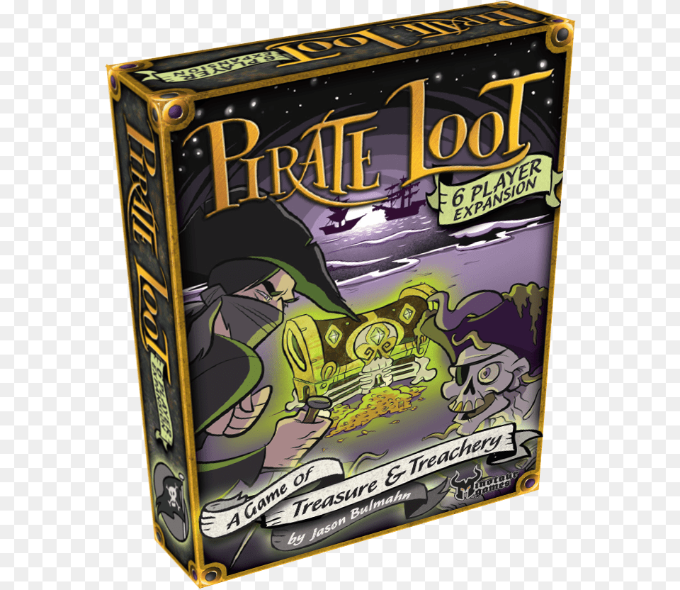 3d Box Minotaur Games Pirate Loot 6 Player Expansion, Book, Publication, Person, Face Png