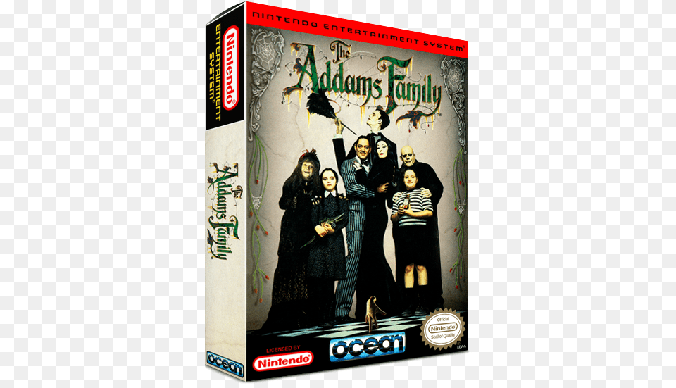 3d Boxes Hq Hi Res Addams Family Nintendo Nes, Adult, Person, Woman, Female Free Png