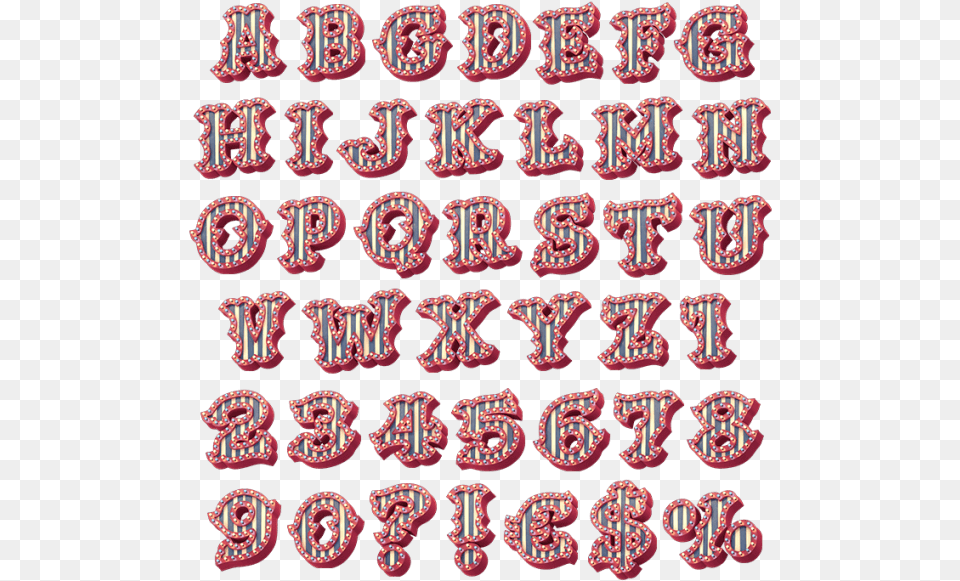 3d Bright Carnival Typeface, Pattern, Text Png Image