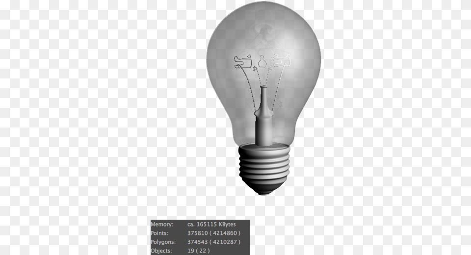 3d Bulp Incandescent Light Bulb, Lightbulb Free Png