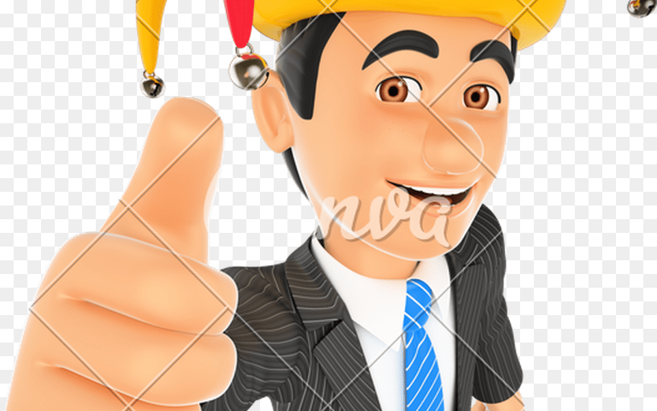 3d Businessman With A April Fools Hat Photos By Canva Businessperson, Hand, Body Part, People, Person Free Png