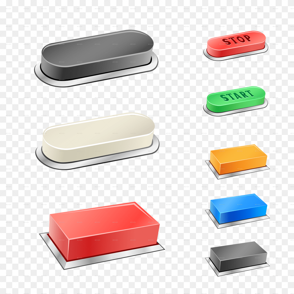 3d Buttons Png Image