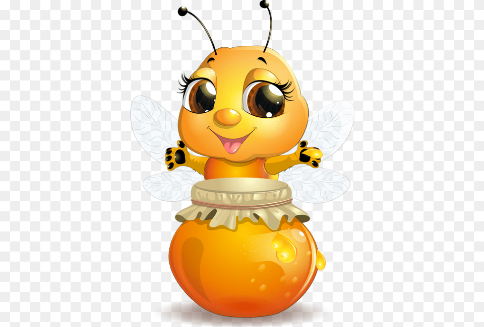 3d Cartoon Honey Bee, Animal, Invertebrate, Insect, Honey Bee Png Image