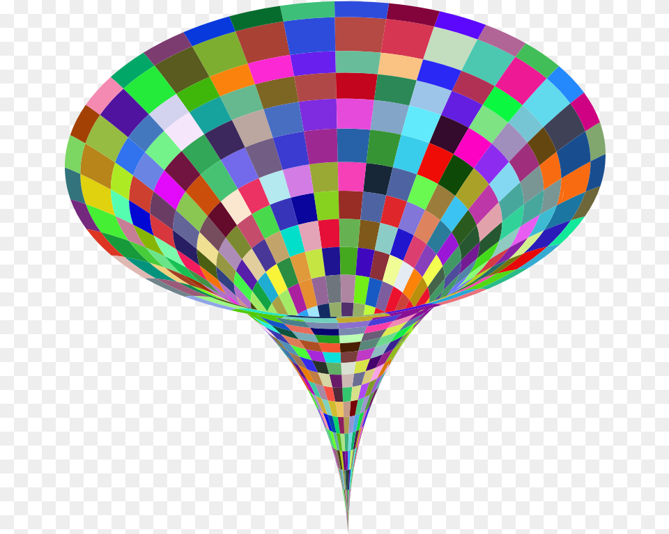 3d Checkerboard Vortex Prismatic Balloon, Aircraft, Transportation, Vehicle, Pattern Png Image