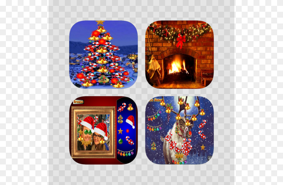 3d Christmas Fire App Bundle Features 4 X Games For Christmas Fireplace, Indoors, Child, Girl, Person Free Transparent Png
