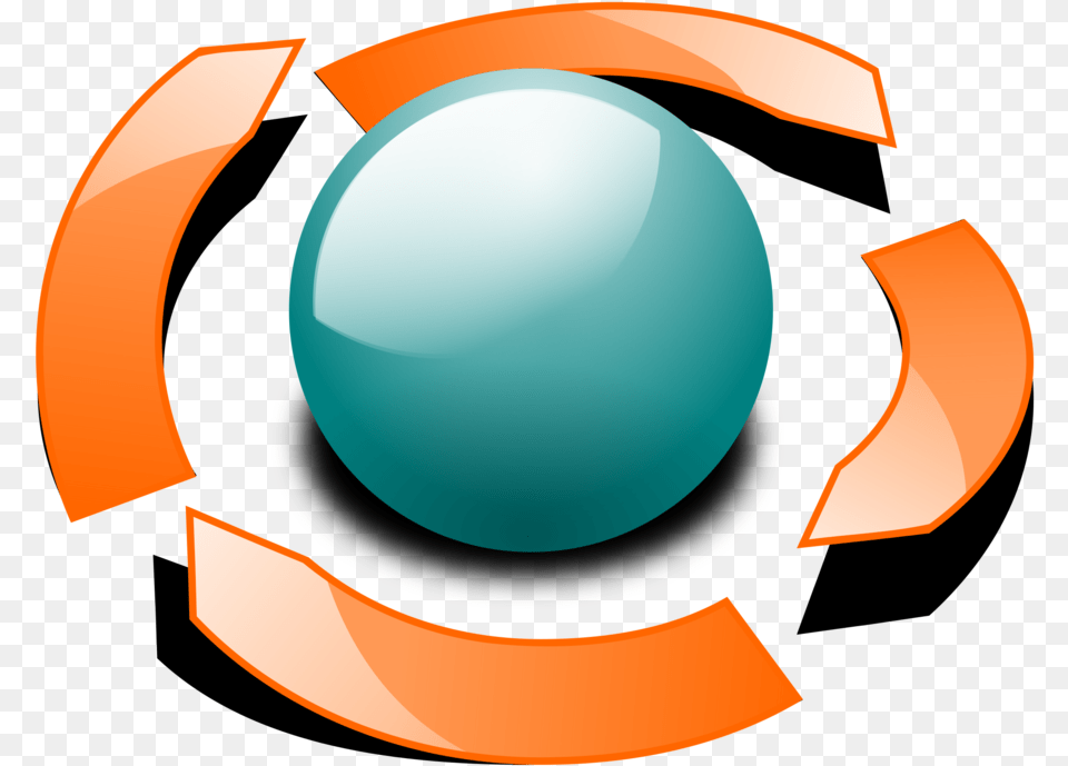 3d Circular Arrow, Sphere, Recycling Symbol, Symbol, Animal Free Png Download